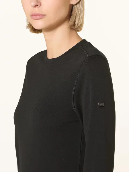 Super.Natural Tričko S Dlouhým Rukávem Lux Base Ls W černá