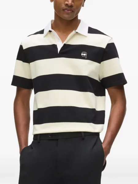 Tricou polo Karl Lagerfeld negru