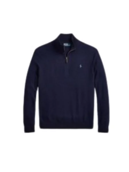 Kardigan Polo Ralph Lauren wełniany niebieski