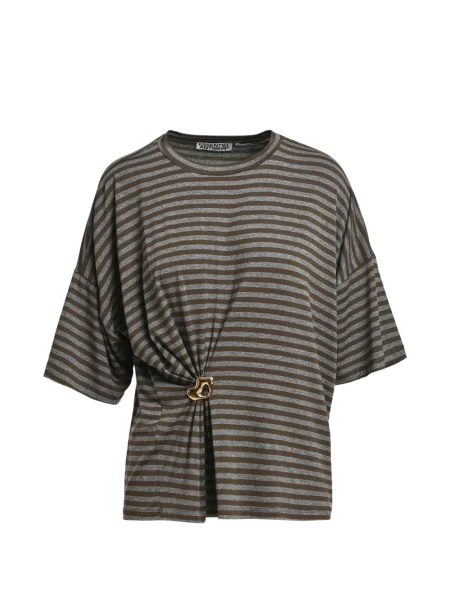 Tricou Essentiel Antwerp cu dungi verde