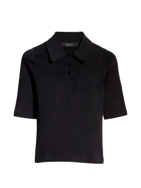 Scurt tricou polo Gucci negru