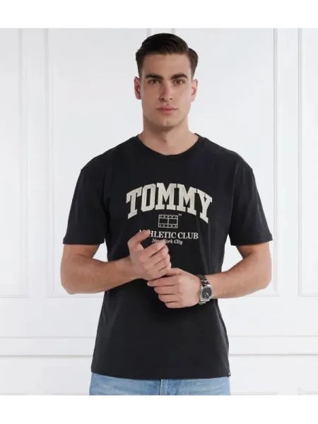 Tommy Jeans Tricou ATHLETIC CLUB gri