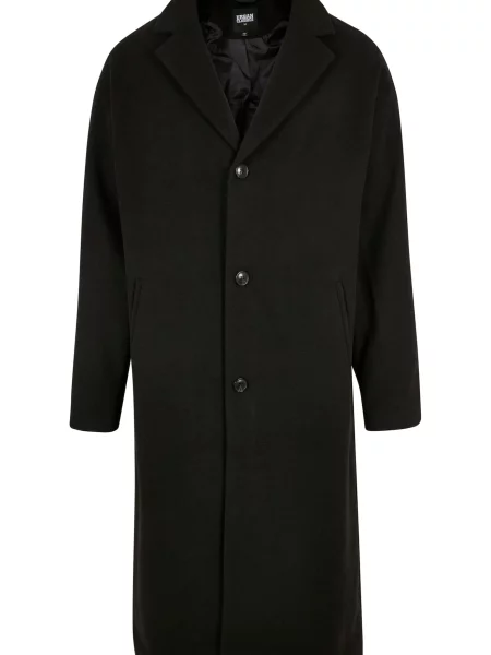 Urban Classics Palton de primăvară-toamnă negru