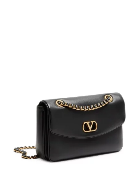 Colier Valentino Garavani din piele negru