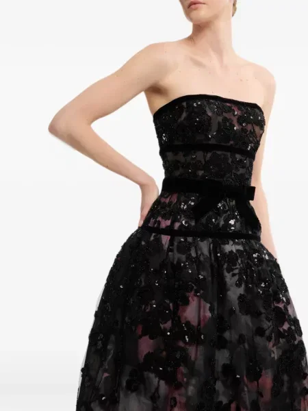 Maksi haljina Elie Saab crna
