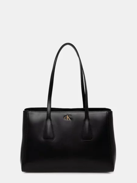 Blugi Calvin Klein business din piele negru