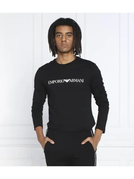 Tricou mânecă lungă Emporio Armani negru