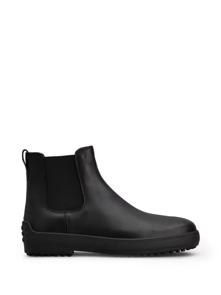 Botine chelsea Tod's din piele negru