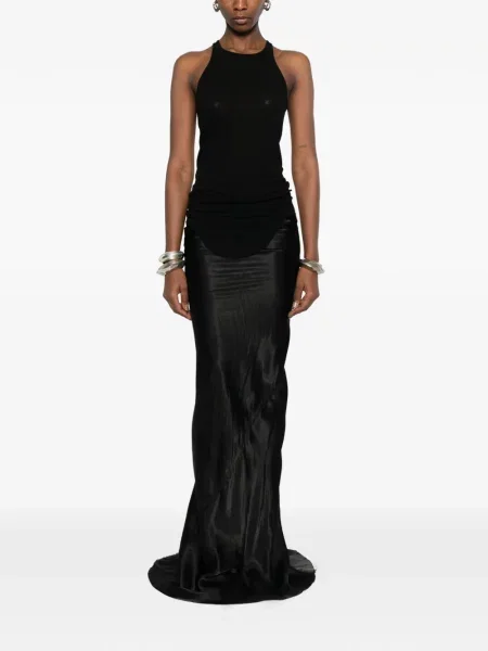 Top Rick Owens cu nervuri negru