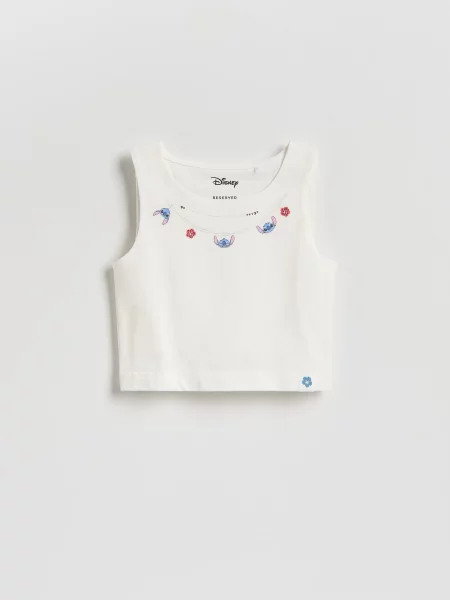 Reserved Top Lilo și Stitch crem