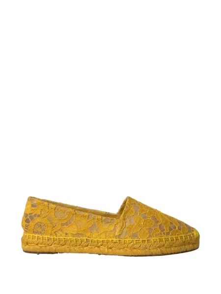 Εσπαντρίγιες Dolce & Gabbana με δαντέλα κίτρινο