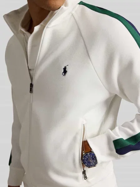 Bluza rozpinana o kroju regular fit z mieszanki bawełny Polo Ralph Lauren biała