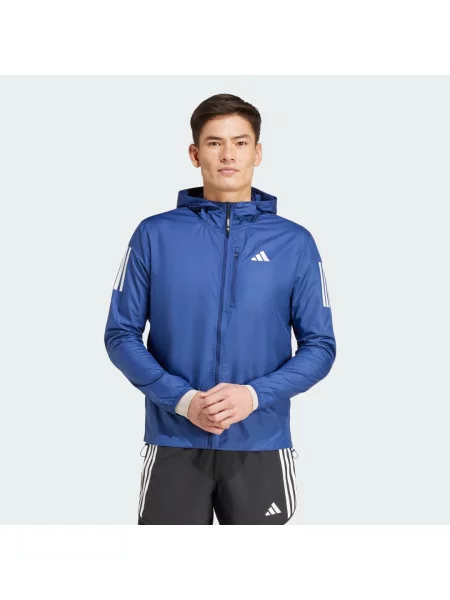 Kurtka Adidas do biegania niebieska