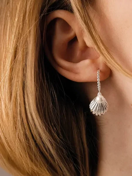 Посріблені сережки Lilou Venus