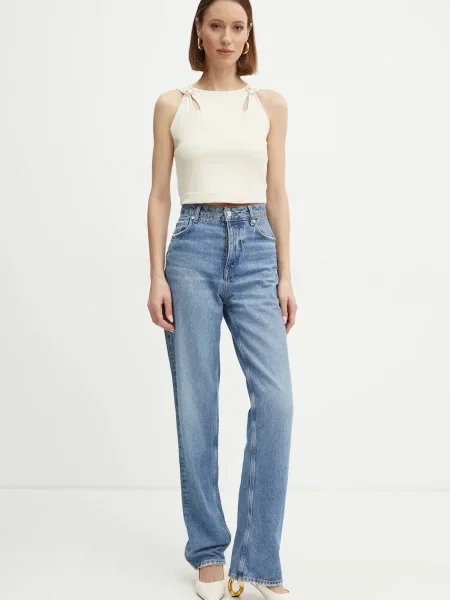 Блузка Guess з аплікацією бежевий