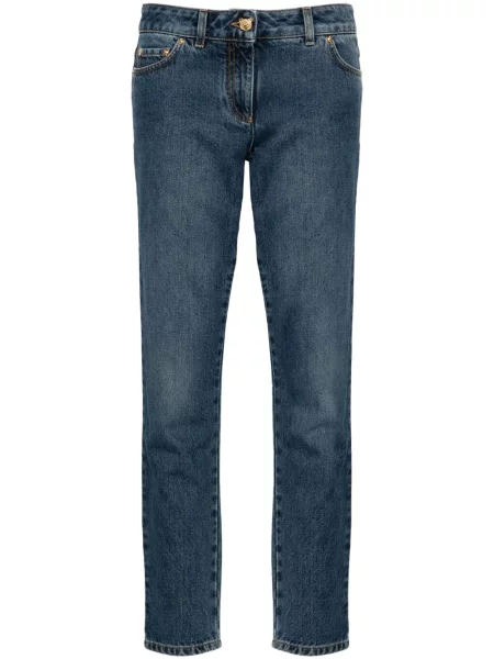 Blugi skinny Moschino albastru