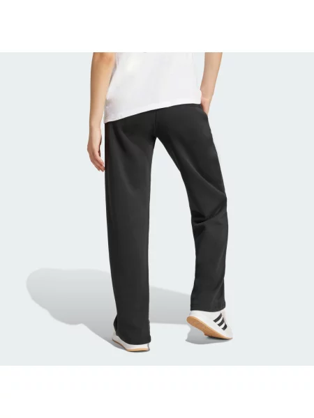 Spodnie Essentials Small Logo Feel Cozy Open-Hem białe