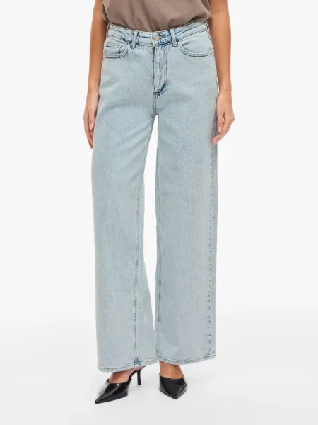 VILA Jeans VIFREYA deschis albastru