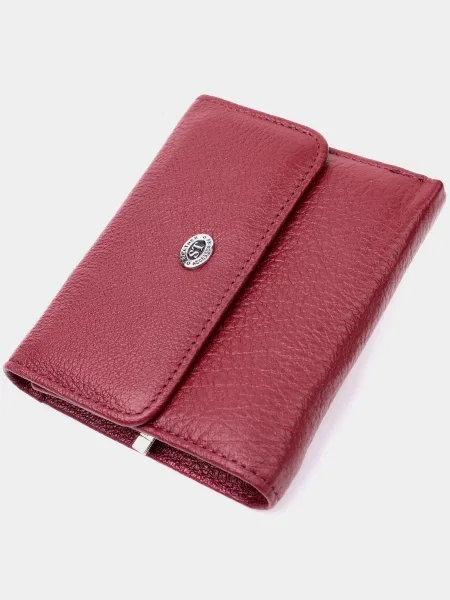 ST Leather Accessories Гаманець Шкіра бордовий