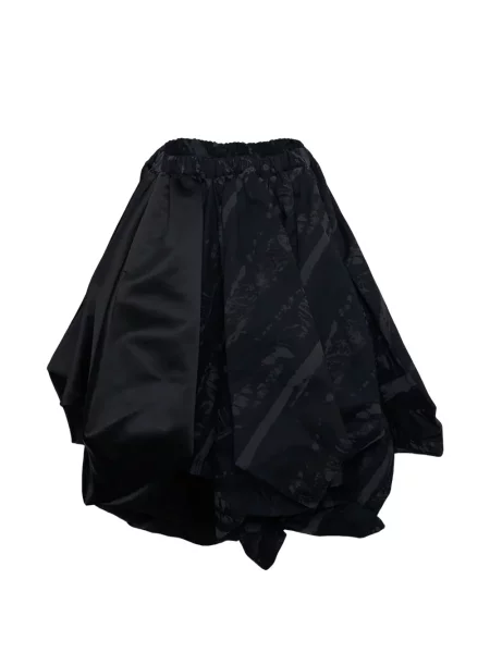 Fustă Comme Des Garçons cu imagine cu imprimeu abstract negru