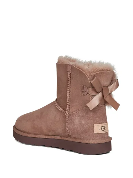 Botine Ugg cu funde din piele de căprioară