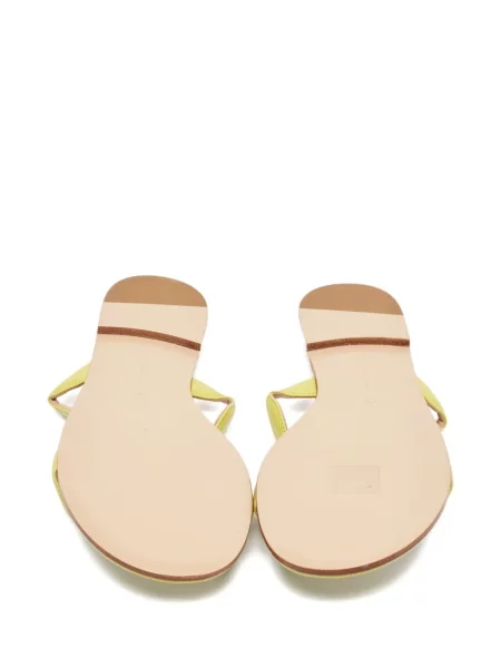 Sandale Gianvito Rossi din piele fără toc verde