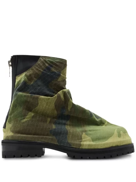 Botine 424 cu imagine cu model camuflaj verde