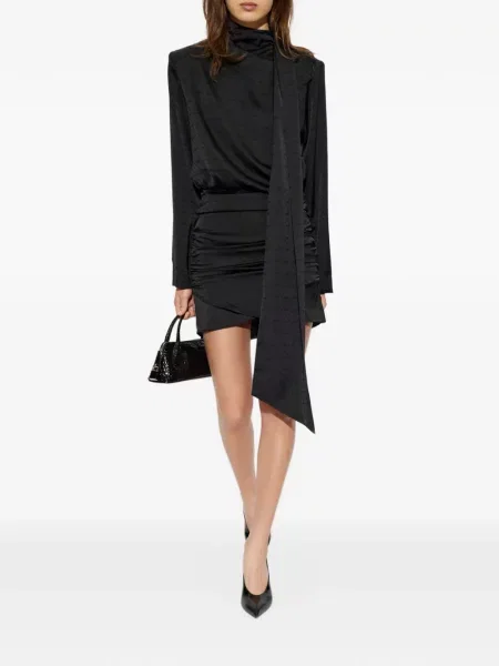 Rochie mini Gestuz cu volane negru