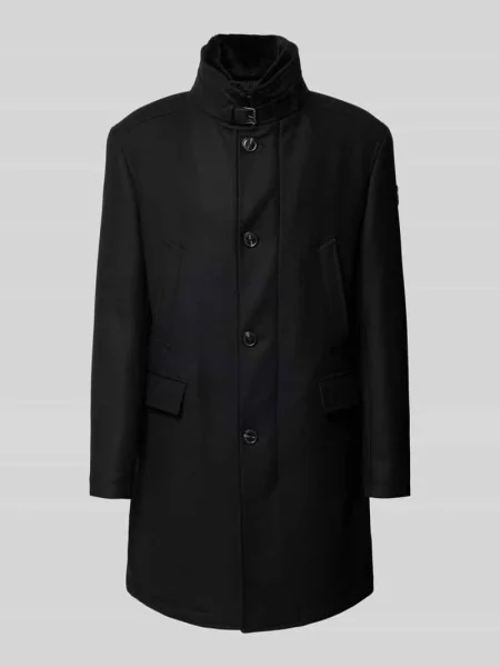 Krótki płaszcz z mieszanki wełny model ‘Mikos’ Joop! Collection czarny