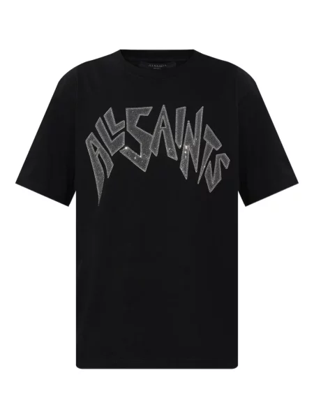 Tricou Allsaints cu autograf negru