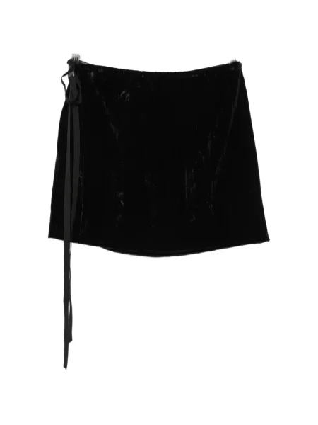 Fustă Ann Demeulemeester de catifea plic negru