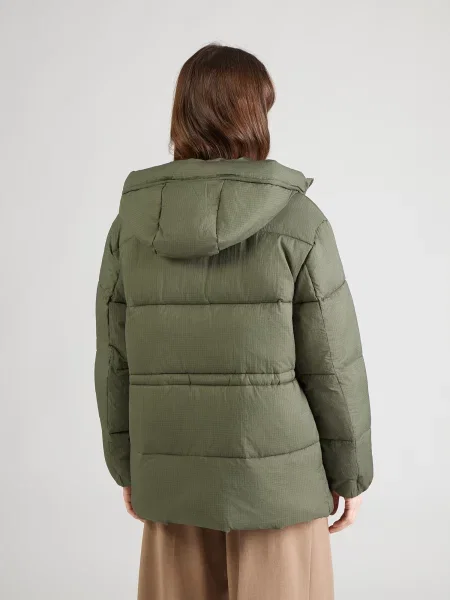 Tommy Jeans Geacă de primăvară-toamnă verde