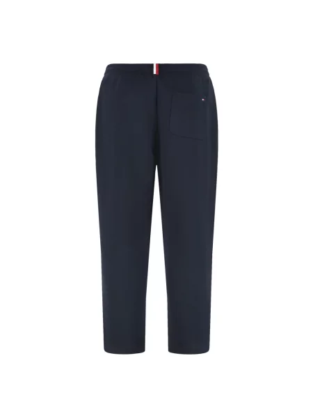 Joggery Tommy Hilfiger frotte z logo niebieskie