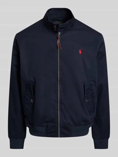 Kurtka bomber Ralph Lauren z logo niebieski