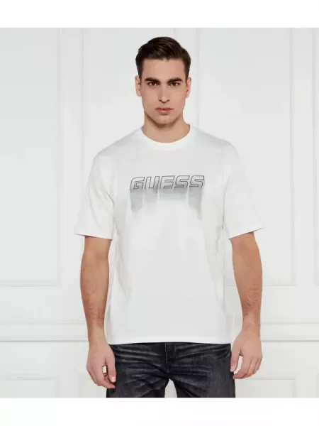 GUESS ACTIVE Tricou MOONDARL alb