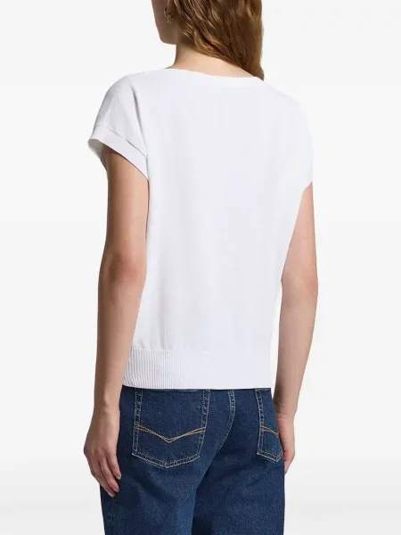 Tricou Peserico tricotate alb