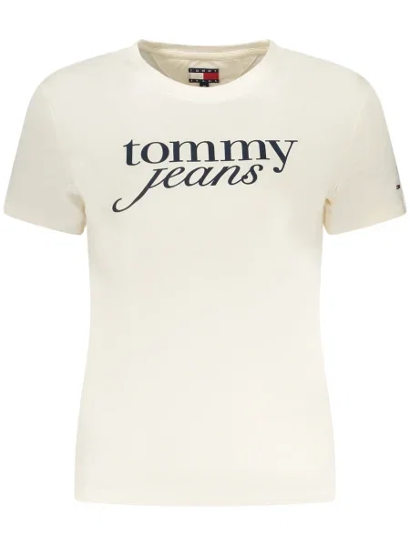 Тениска Tommy Jeans бежово