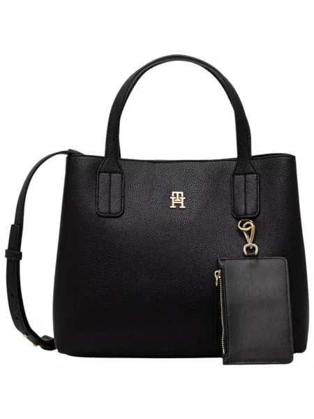 Rucsac Tommy Hilfiger din piele negru