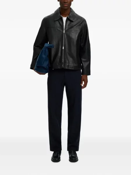 Geanta de piele Selected negru
