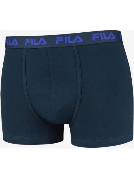 Ciemnoniebieskie bokserki Fila Basic S niebieskie