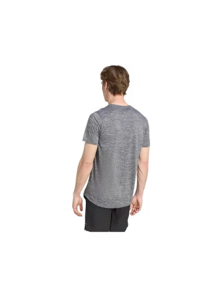 Bežecké tričko Adidas so slieňovým vzorom sivá