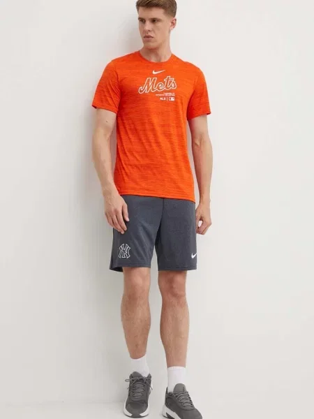 Nike t-shirt New York Mets z nadrukiem pomarańczowy