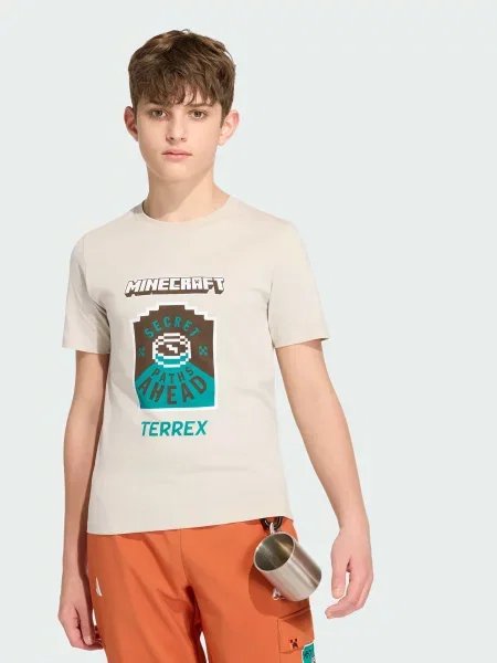 Дитяча Спортивна футболка adidas бежевий
