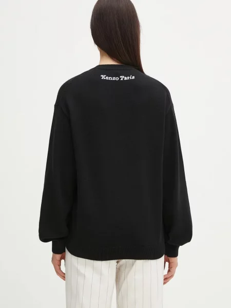 Шерстяной свитер Kenzo черный