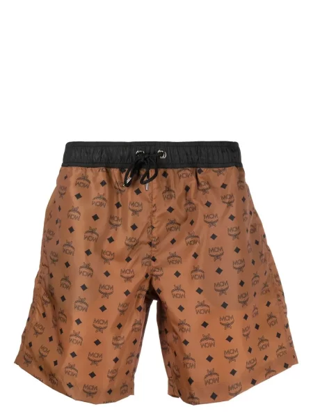 Slip de baie Mcm cu imagine maro