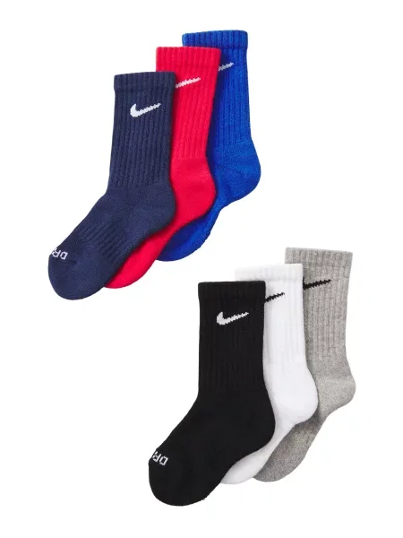 Nike Sportswear Șosete albastru / gri / roșu / negru alb
