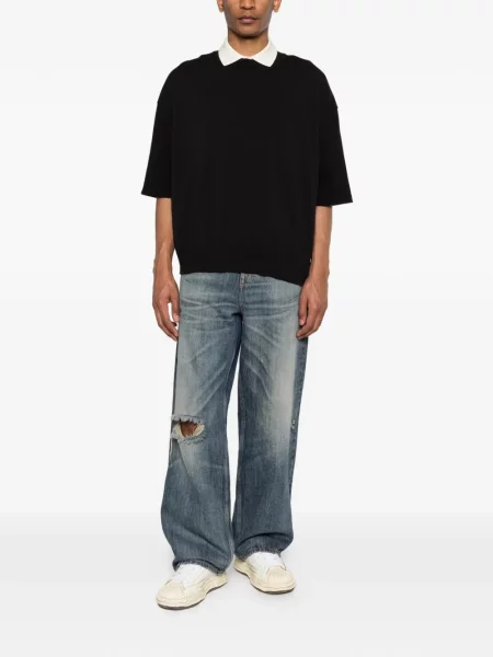 Къс тениска Comme Des Garçons Homme черно