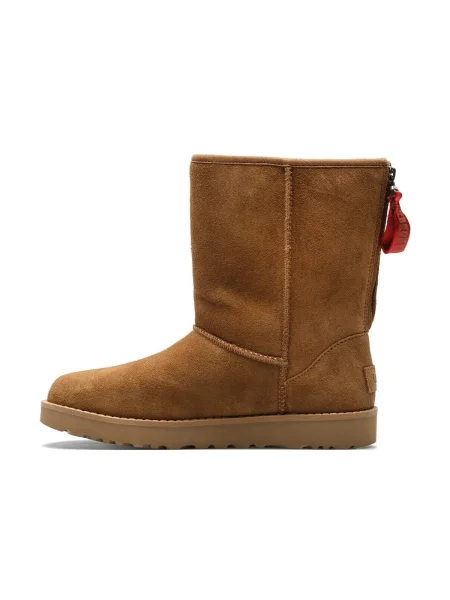 Pantofi Ugg clasici scurte cu autograf maro