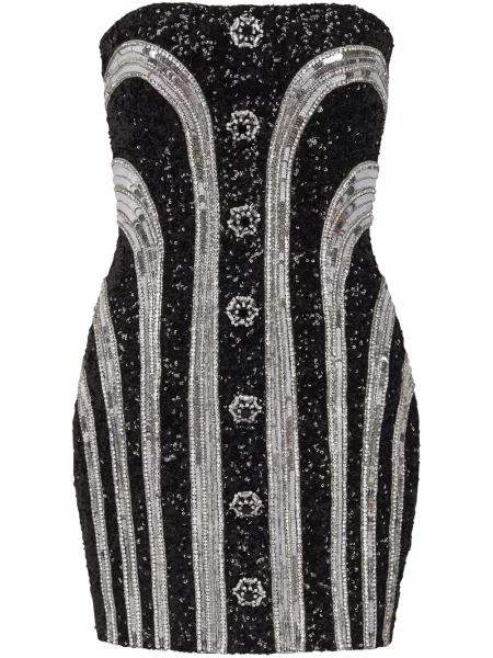 Scurt rochie Balmain cu paiete negru