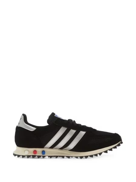 Trčanje pletene čarape Adidas s autogramom crna